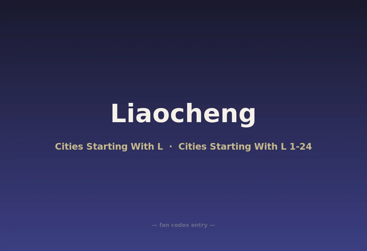 Liaocheng